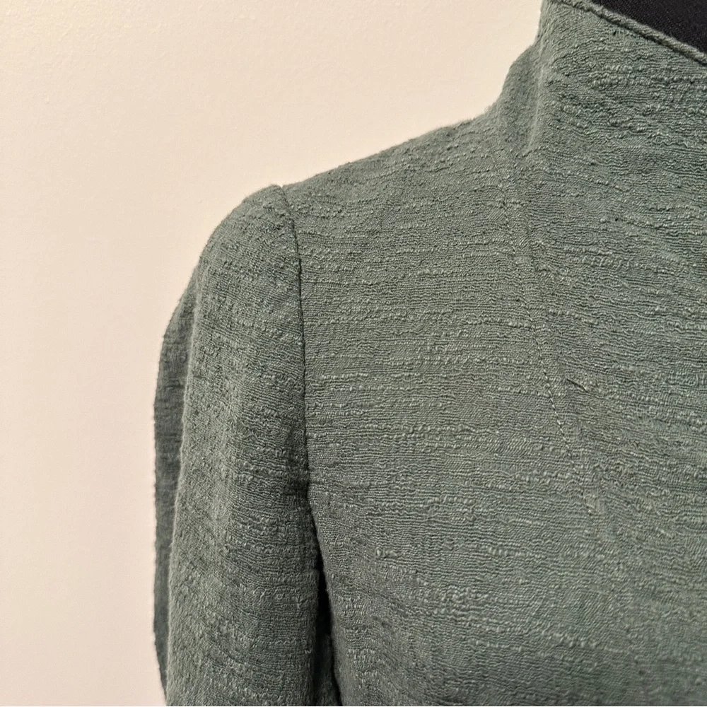 *VINCE* Chic Green Textured Light Jacket Size Small